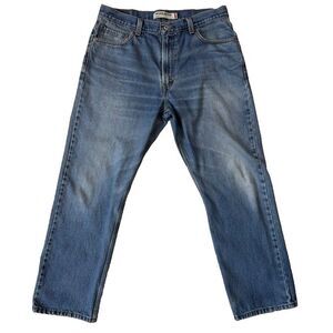 Levi's 505 Regular Fit Mens Blue Jeans, 36x30 (measures 34x29)
